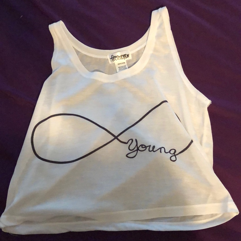 Young Infinity Sign Crop Top